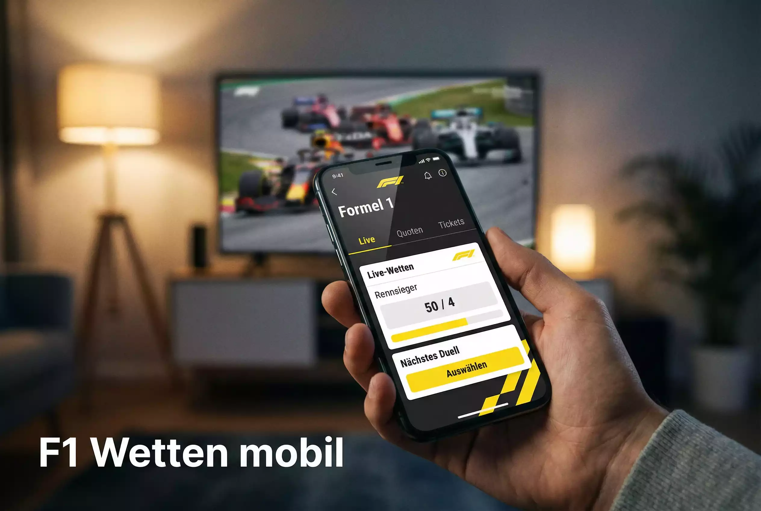 Formel 1 Wetten per App: Mobile F1 Wetten unterwegs